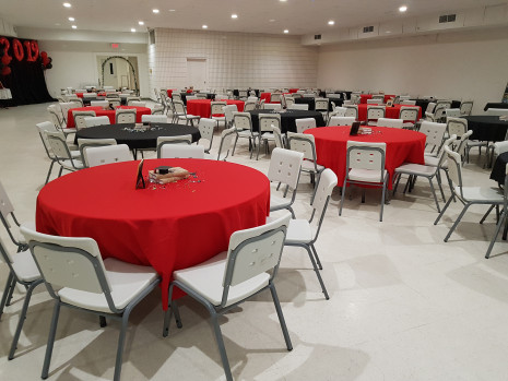 Holy Trinity Hall new chairs June 2019